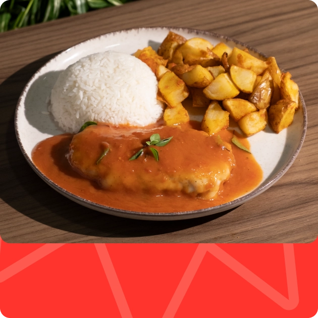 Milanesa de filé com dore